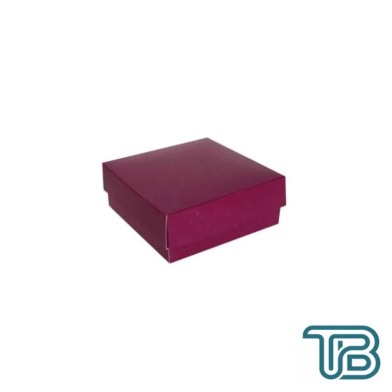 Komple Karton Kutu Düz Renk 9X9X3 CM (25 Adet) Mor - Eminönü ToptanS | Ticaretin Kalbinden