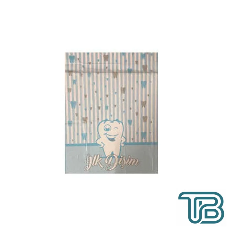 Diş Buğdayı Masa Örtüsü İlk Dişim Yazılı 120X180 CM Mavi - Eminönü ToptanS | Ticaretin Kalbinden