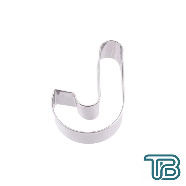 Kek Kurabiye Ve Pasta Kalıbı Metal J Harfİ Büyük Boy Alfabe 8.5 CM - Eminönü ToptanS | Ticaretin Kalbinden