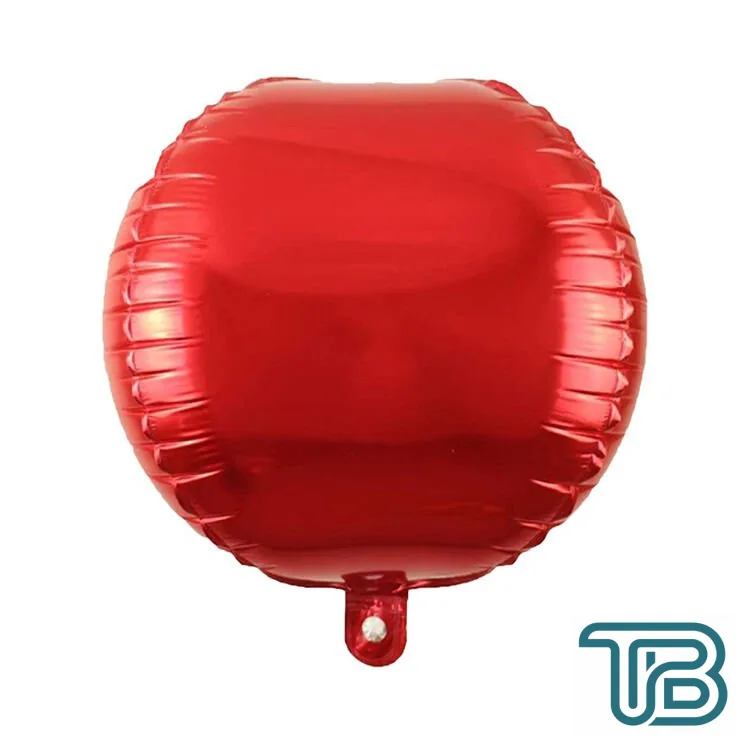 Toptan 55 cm küre kırmızı folyo balon