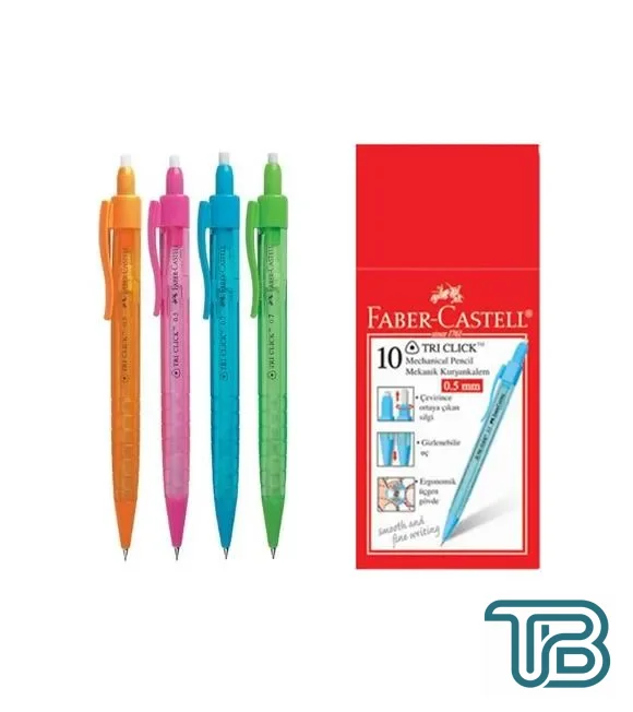 Faber Castell Tri Click Versatil Kalem 0.7mm 10 lu Paket