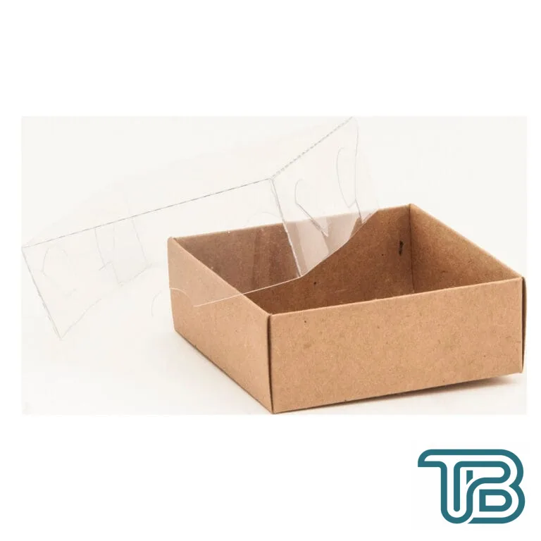 Asetat Kapaklı Karton Kutu 12X12X3 (50 Adet) Kraft - Eminönü ToptanS | Ticaretin Kalbinden