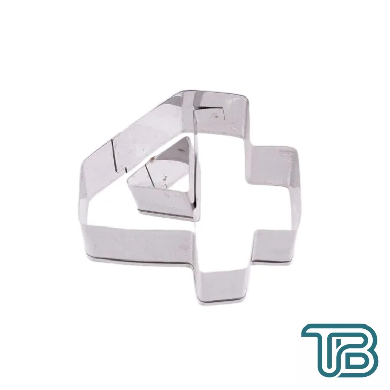 Kek Kurabiye Ve Pasta Kalıbı Metal 4 Sayı Büyük Boy Rakam 8.5 CM - Eminönü ToptanS | Ticaretin Kalbinden