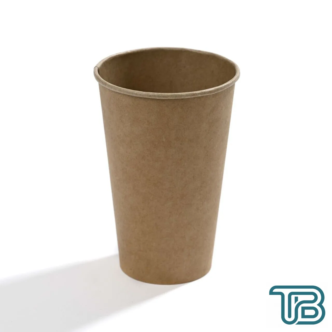16 OZ Single Wall Karton Bardak (Kraft) 50 Adet