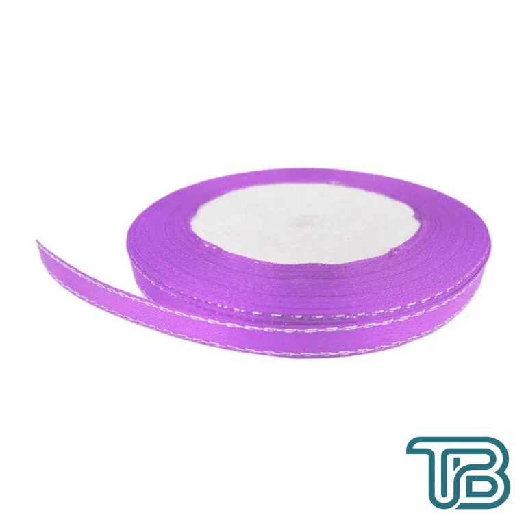 Kenarı Simli Kurdele 6 MM (228 Metre) Lila - Eminönü ToptanS | Ticaretin Kalbinden