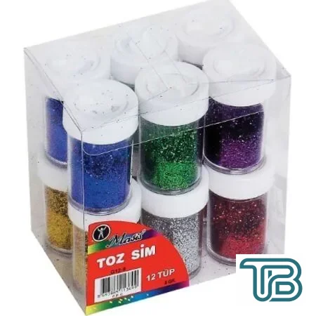MAS-G12-8-TOZ SIM 8 gr.KARISIK RENK 12 LI
