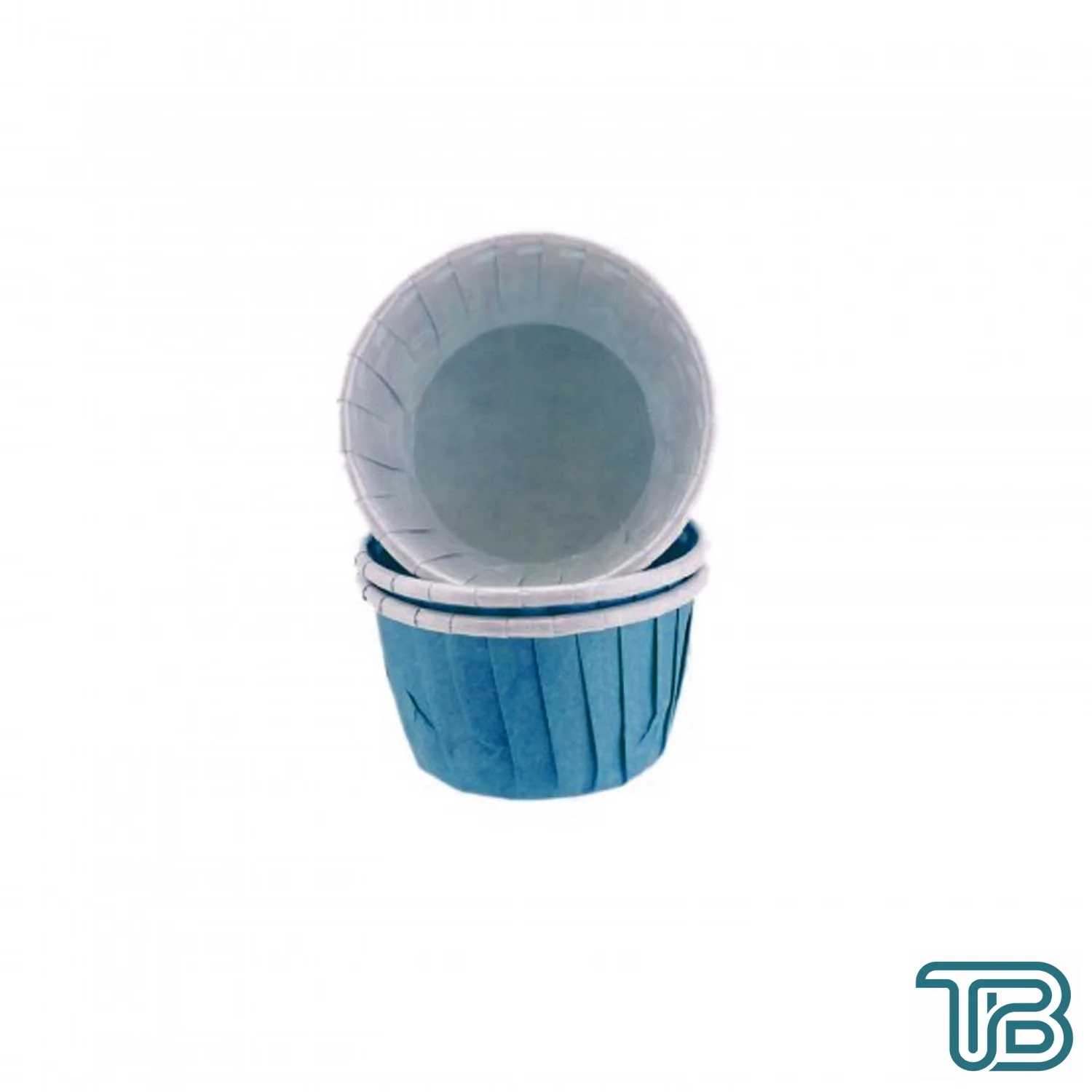 Cupcake Kalıbı Orta Boy Düz Renk 50*39 MM (100 Adet) Mavi - Eminönü ToptanS | Ticaretin Kalbinden
