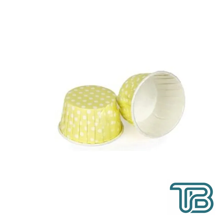 Cupcake Kalıbı Orta Boy 50*39 Mm (100 Adet) Puantiyeli Sarı - Eminönü ToptanS | Ticaretin Kalbinden