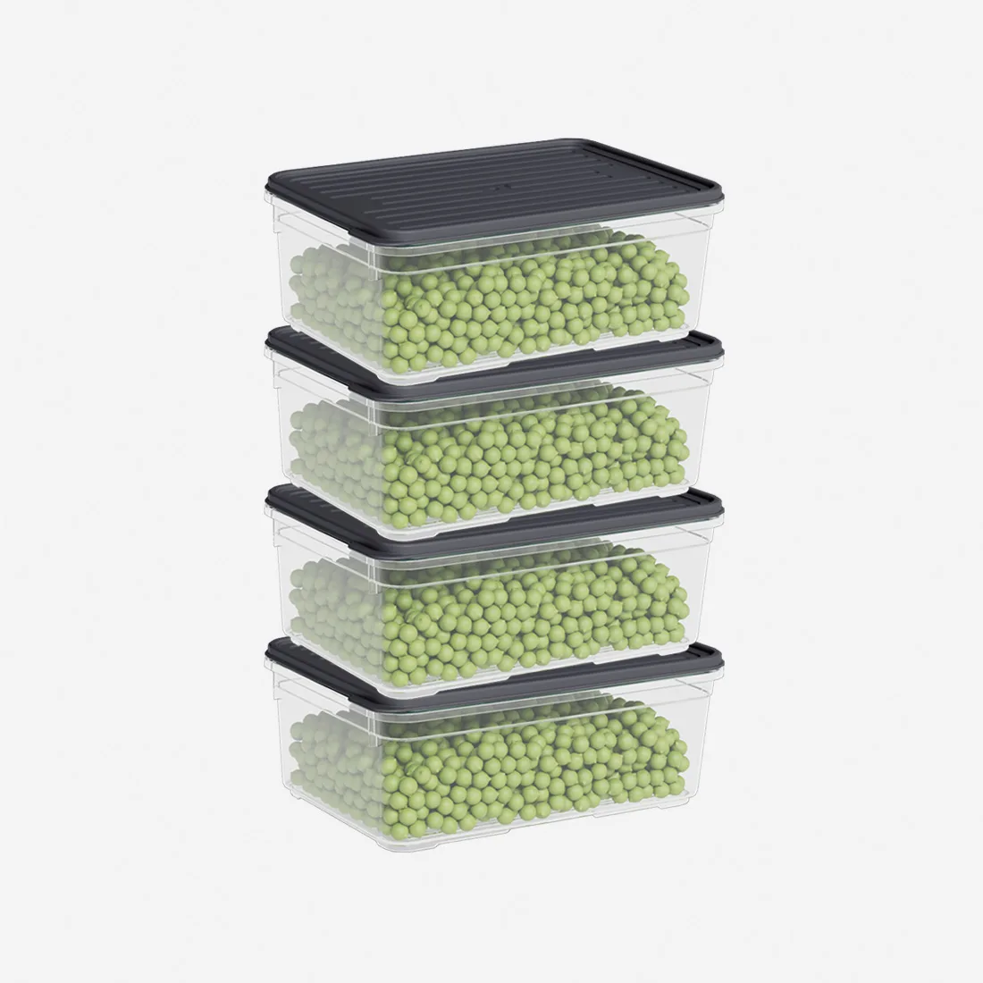 4 Parça Smart Saklama Kabı Set (4 x 1650 ml)