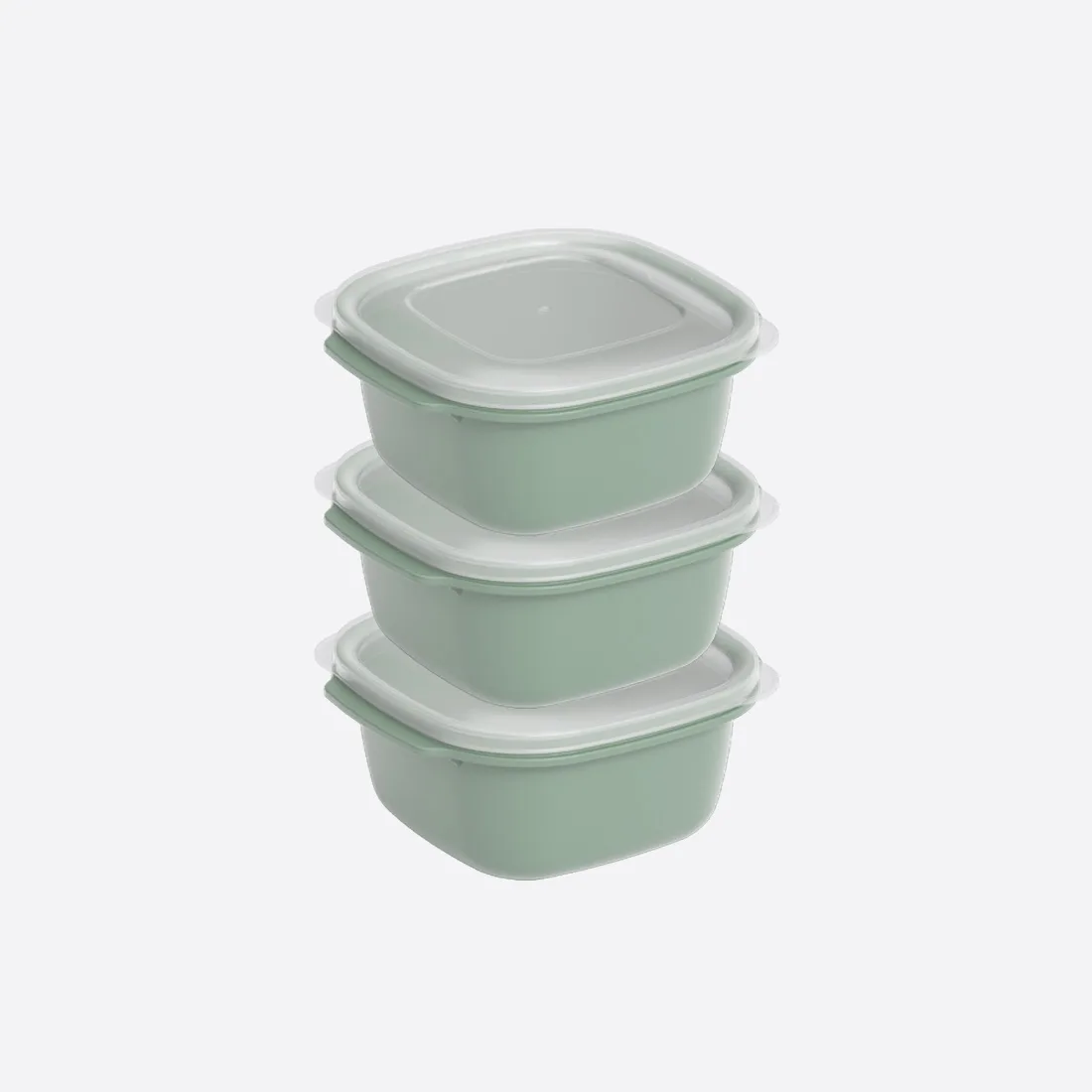 3 Parça Easy Keep Kare Set (3 x 1100 ml)