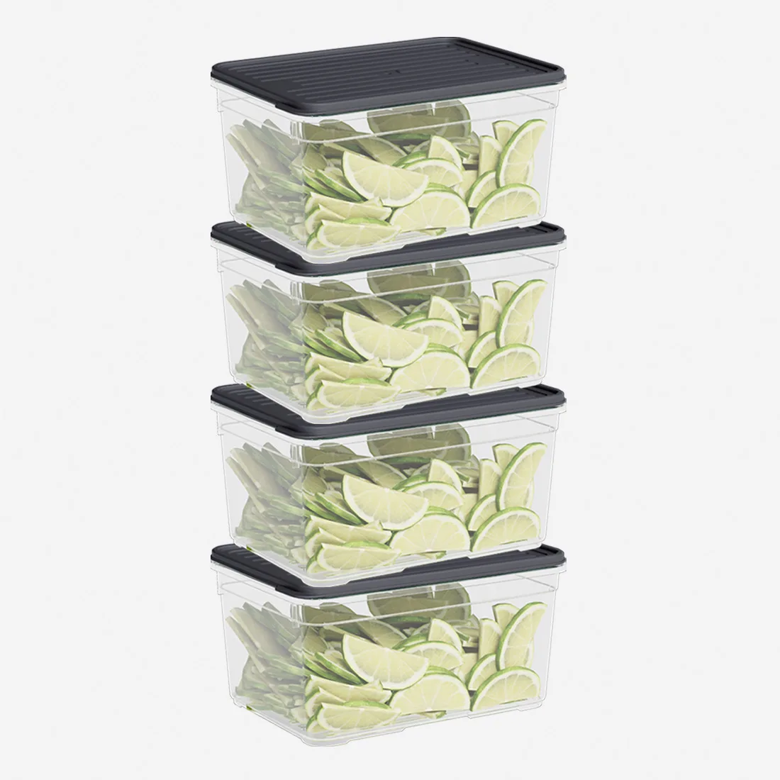 4 Parça Smart Saklama Kabı Set (4 x 2100 ml)