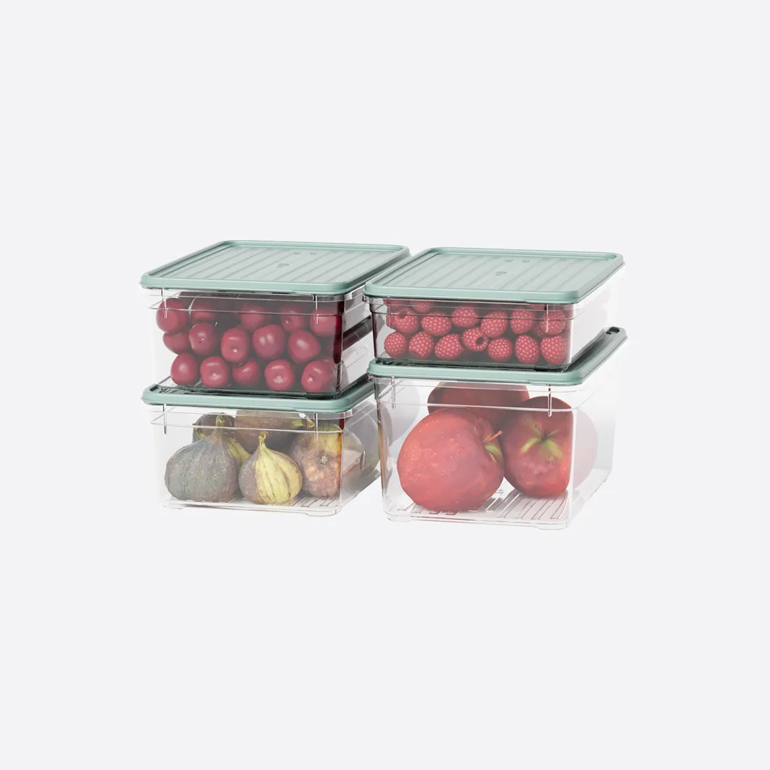 4 Parça Smart Modüler Set ( 1100 ml, 2x1650 ml, 2100 ml )