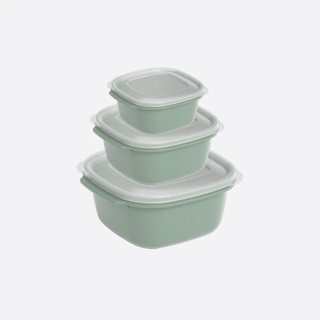 3 Parça Easy Keep Kare Set (550 x 1100 x 2200 ml)